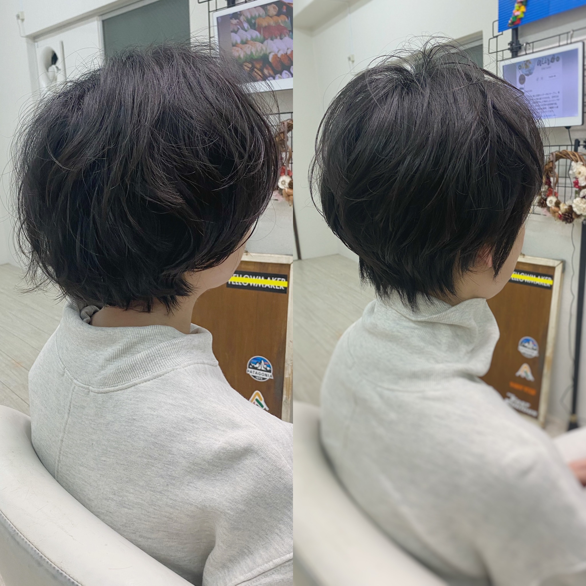 ショートカットのbefore→after